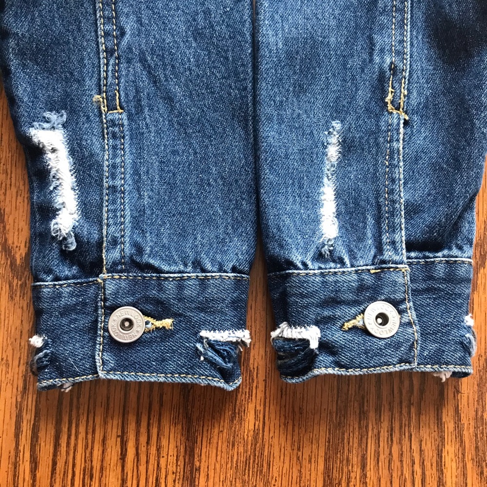 New Look Women’s Navy Blue Denim Jacket - Picture 6 of 8